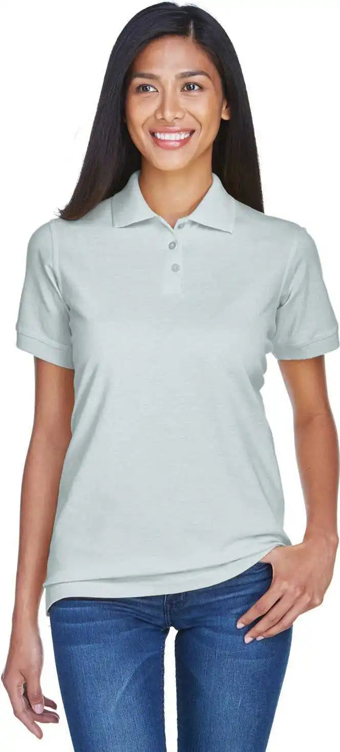 Ultraclub 8530 Ladies’ Pique Polo - Silver