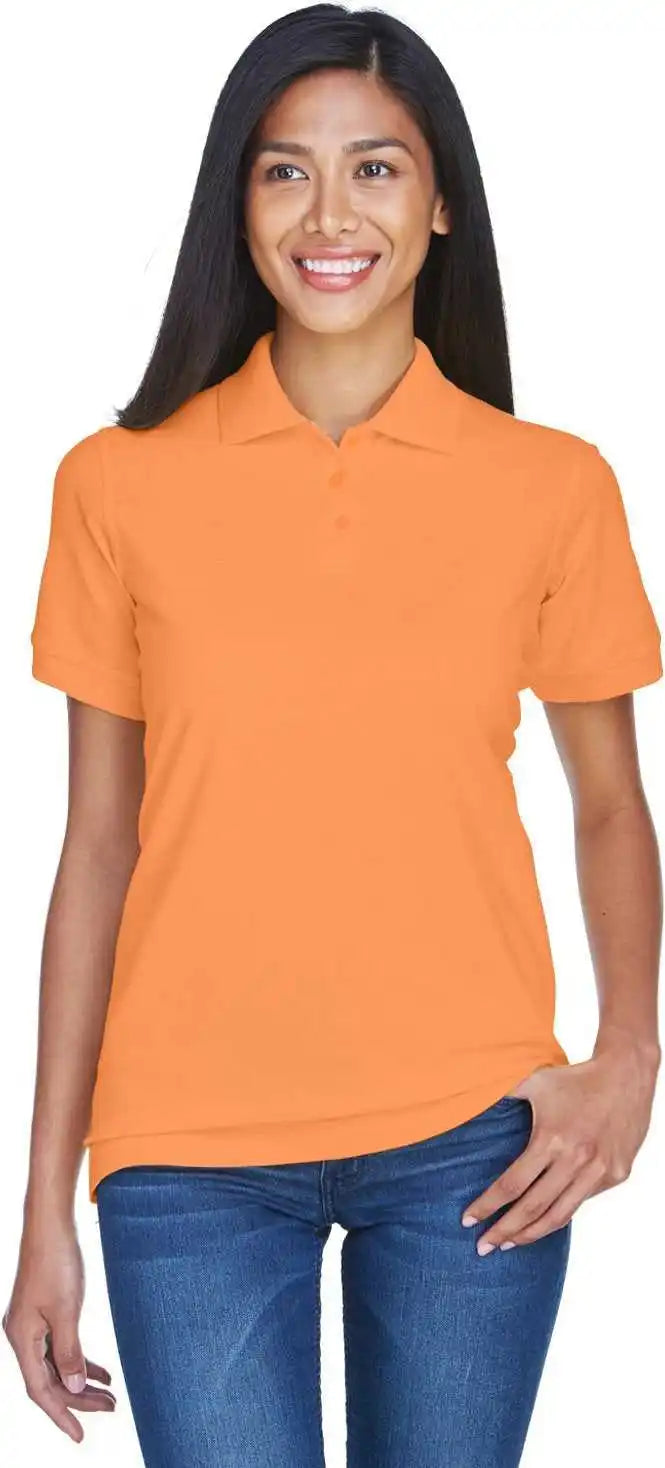 Ultraclub 8530 Ladies’ Pique Polo Tangerine