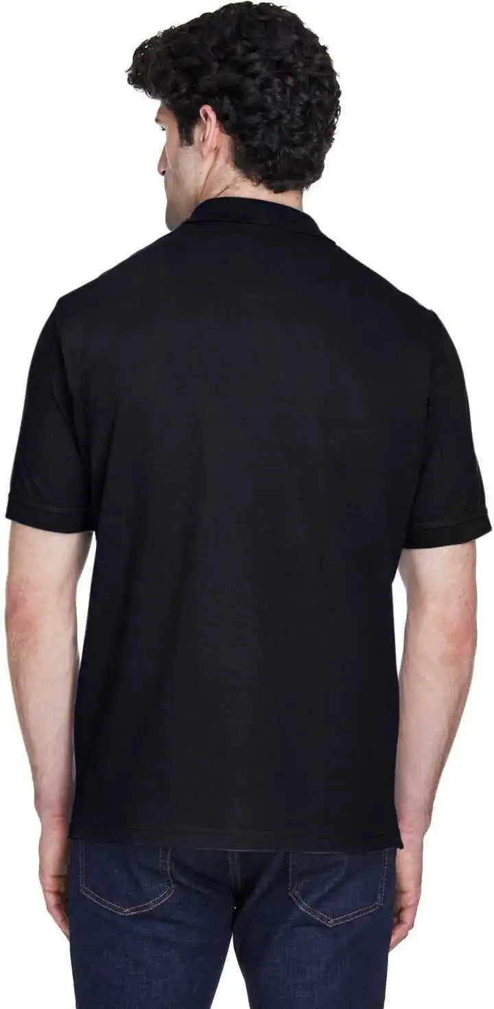 Ultraclub 8535 Men’s Pique Polo - Black