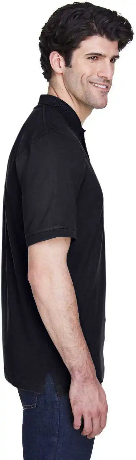 Ultraclub 8535 Men’s Pique Polo - Black