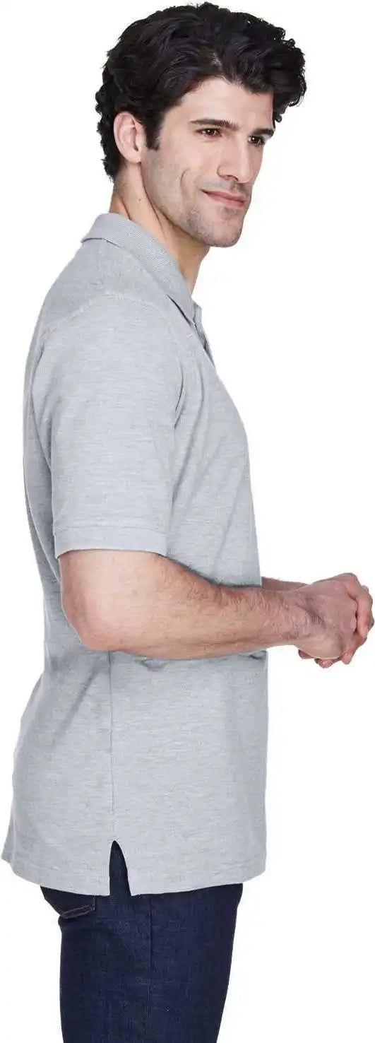 Ultraclub 8535 Men’s Pique Polo - Heather Gray