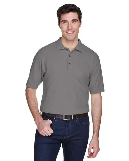 Ultraclub 8540 Men’s Whisper Piqué Polo - Graphite
