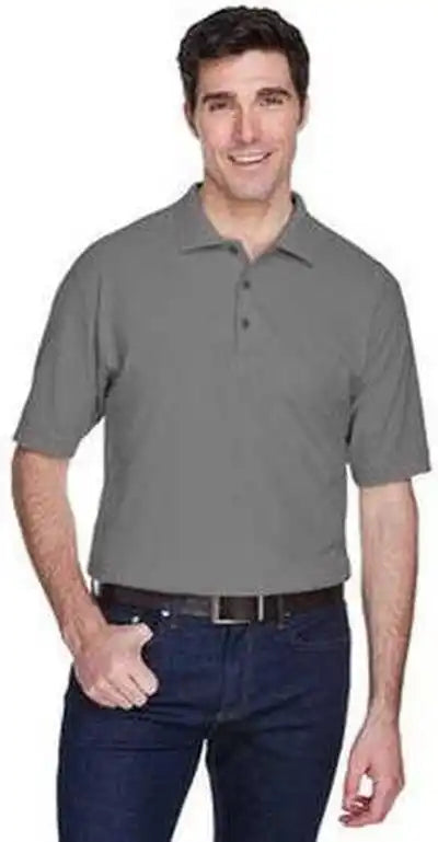 Ultraclub 8540 Men’s Whisper Pique Polo - Graphite