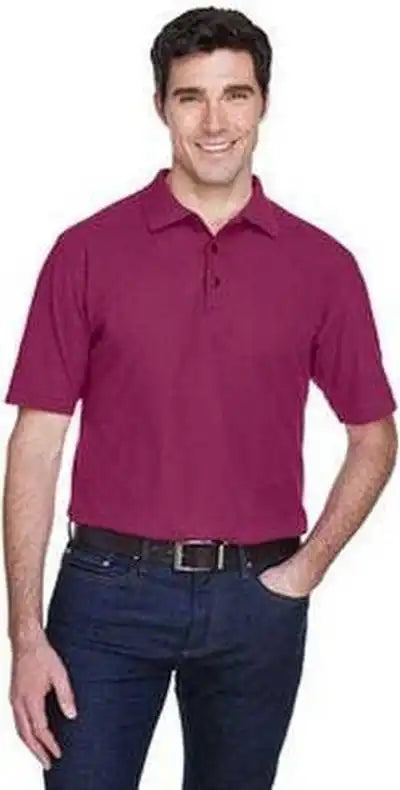 Ultraclub 8540 Men’s Whisper Pique Polo - Wine