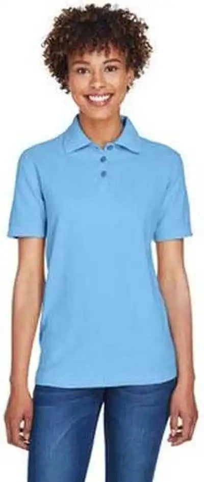 Ultraclub 8541 Ladies’ Whisper Pique Polo Cornfluorescentwer