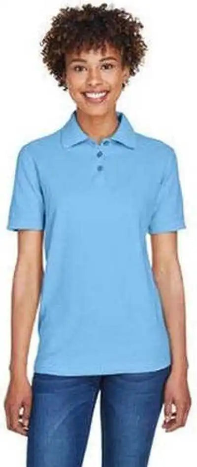 Ultraclub 8541 Ladies’ Whisper Pique Polo Cornfluorescentwer