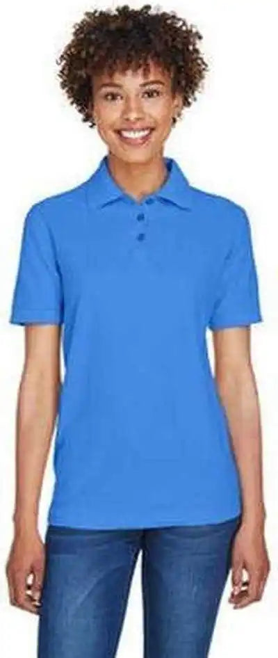 Ultraclub 8541 Ladies’ Whisper Pique Polo - French Blue