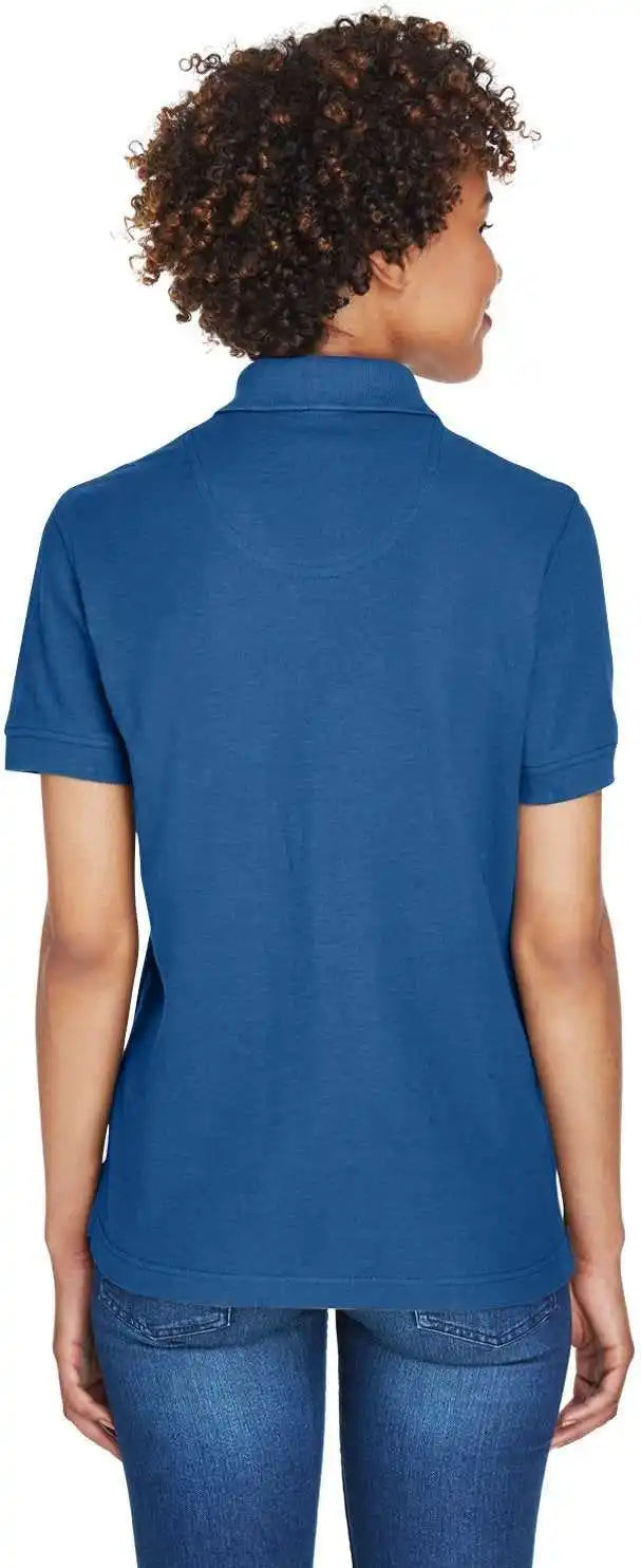Ultraclub 8541 Ladies’ Whisper Pique Polo Indigo