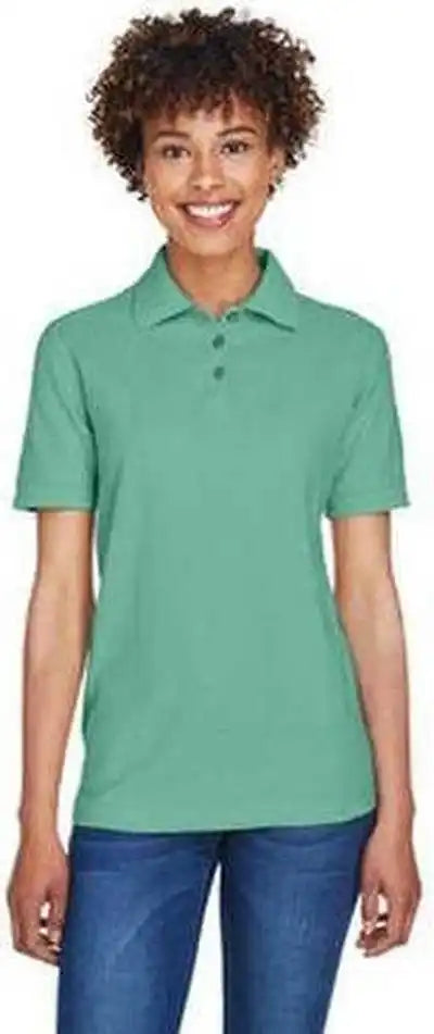 Ultraclub 8541 Ladies’ Whisper Pique Polo - Leaf