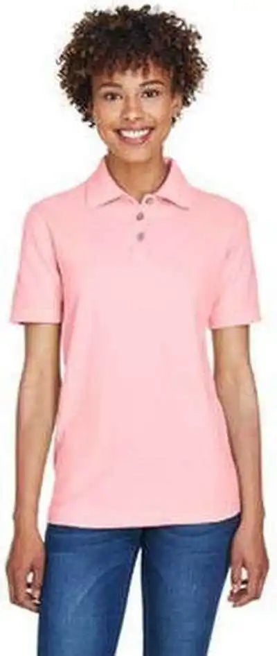 Ultraclub 8541 Ladies’ Whisper Pique Polo - Pink