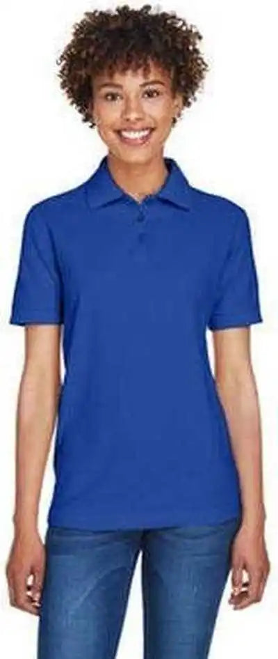 Ultraclub 8541 Ladies’ Whisper Pique Polo Royal