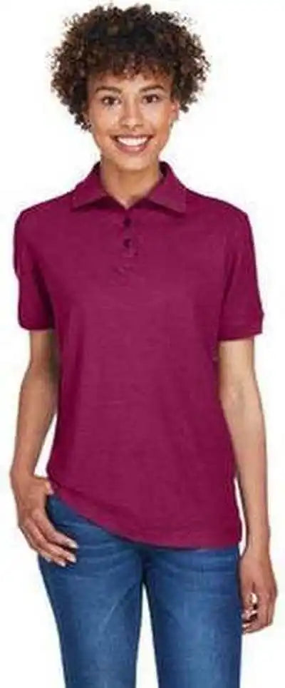 Ultraclub 8541 Ladies’ Whisper Pique Polo - Wine
