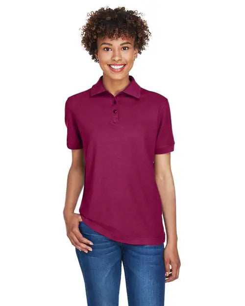 Ultraclub 8541 Women’s Whisper Pique Polo - Wine - Maroon / Xs
