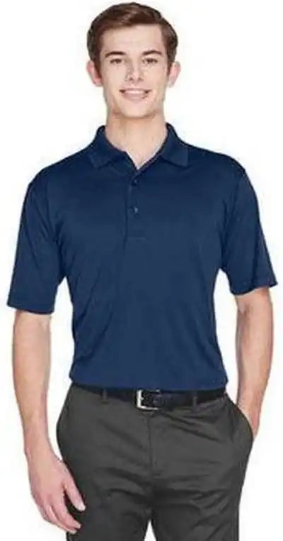 Ultraclub 8610 Men’s Cool &amp; Dry 8-star Elite Performance Interlock Polo - Navy