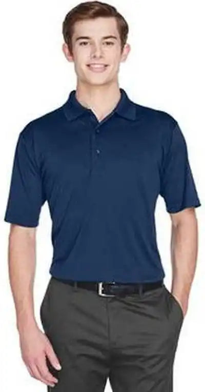 Ultraclub 8610 Men’s Cool &amp; Dry 8-star Elite Performance Interlock Polo - Navy