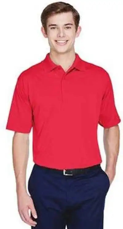 Ultraclub 8610 Men’s Cool & Dry 8-star Elite Performance Interlock Polo - Red