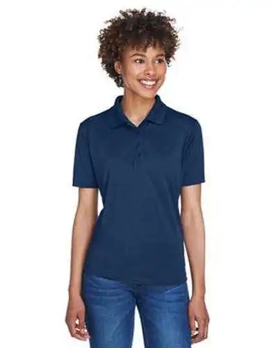 Ultraclub 8610l Ladies’ Cool &amp; Dry 8 Star Elite Performance Interlock Polo Navy