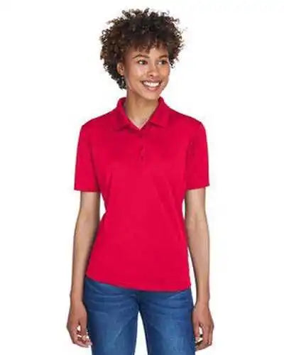 Ultraclub 8610l Ladies’ Cool & Dry 8-star Elite Performance Interlock Polo - Red