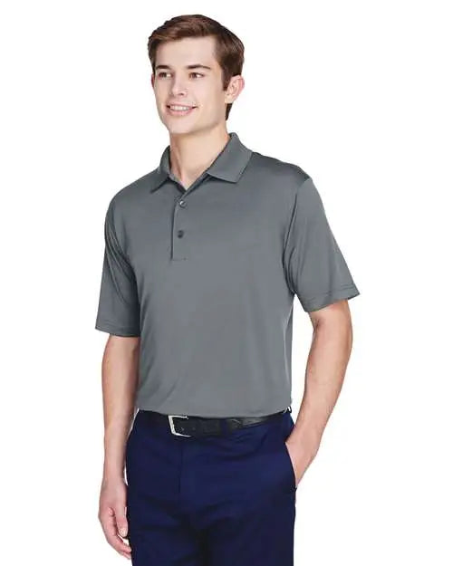 Ultraclub 8610u Men’s Cool & Dry 8-star Elite Performance Interlock Polo - 8610 - Charcoal