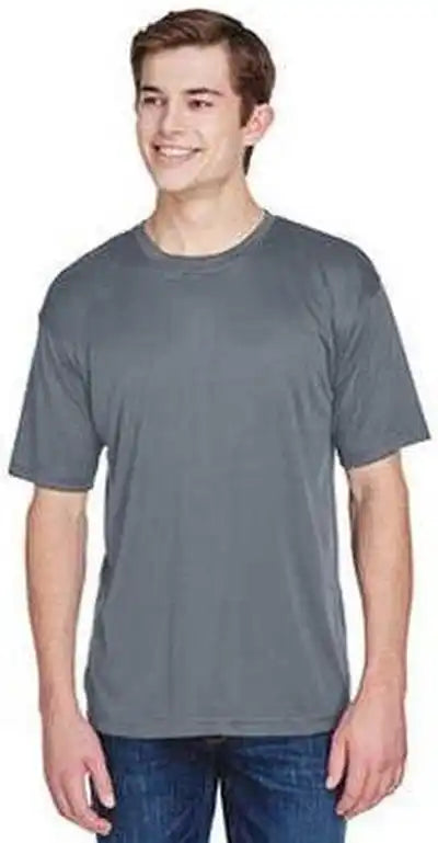 Ultraclub 8620 Men’s Cool &amp; Dry Basic Performance T-shirt - Charcoal