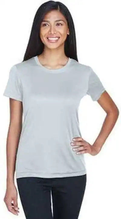 Ultraclub 8620l Ladies’ Cool &amp; Dry Basic Performance T-shirt - Gray