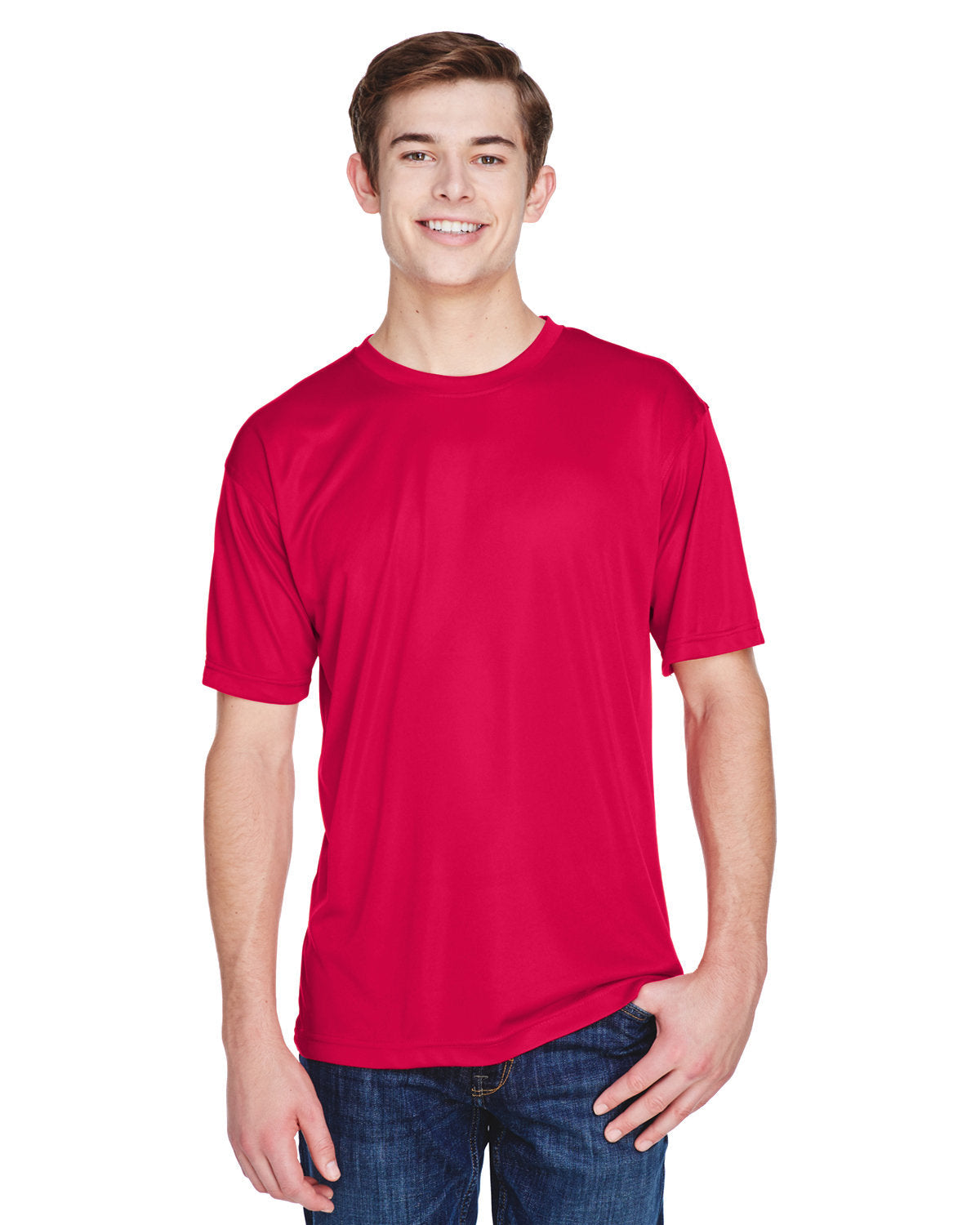 Ultraclub 8620u Men’s Cool & Dry Basic Performance T-shirt - 8620 - Red
