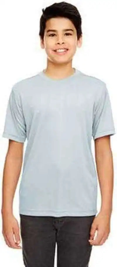 Ultraclub 8620y Youth Cool & Dry Basic Performance t Shirt Gray