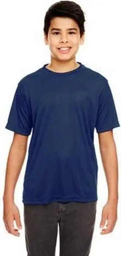 Ultraclub 8620y Youth Cool & Dry Basic Performance t Shirt Navy