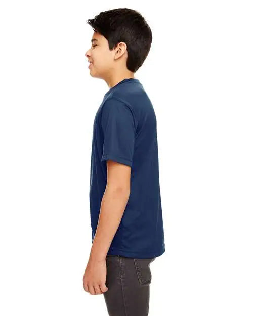 Ultraclub 8620y Youth Cool & Dry Basic Performance T-shirt - Navy - Xs