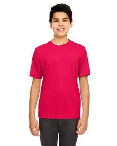 Ultraclub 8620y Youth Cool & Dry Basic Performance t Shirt Red
