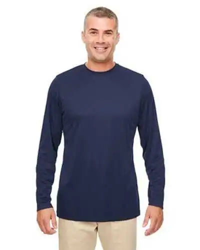 Ultraclub 8622 Men’s Cool & Dry Performance Long-sleeve Top - Navy