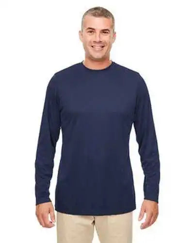 Ultraclub 8622 Men’s Cool & Dry Performance Long-sleeve Top - Navy