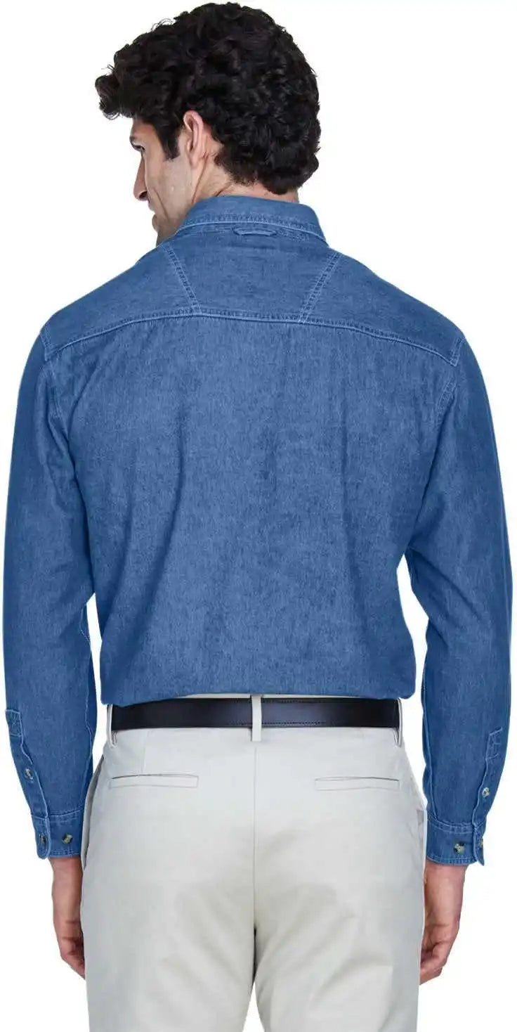 Ultraclub 8960 Men’s Cypress Denim Withpocket Indigo