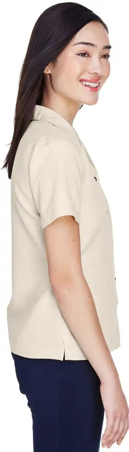 Ultraclub 8981 Ladies’ Cabana Breeze Camp Shirt - Stone