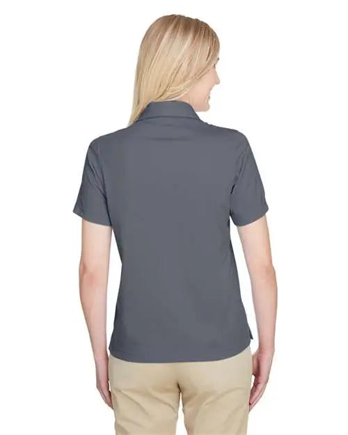 Ultraclub Uc102w Women’s Cavalry Twill Performance Polo - Charcoal Navy