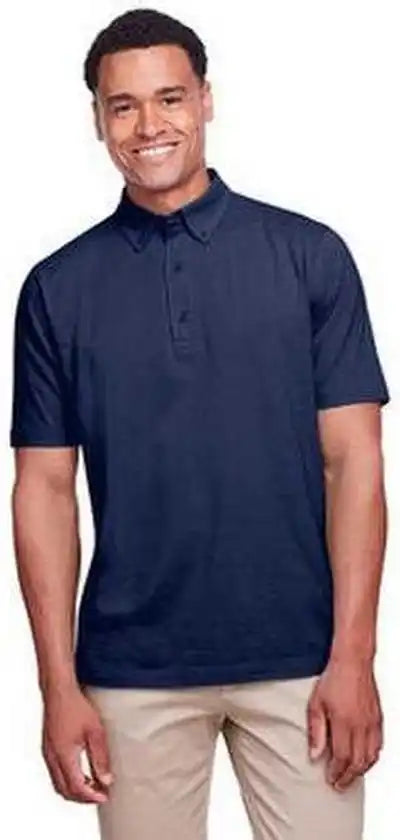Ultraclub Uc105 Men’s Lakeshore Stretch Cotton Performance Polo - Navy