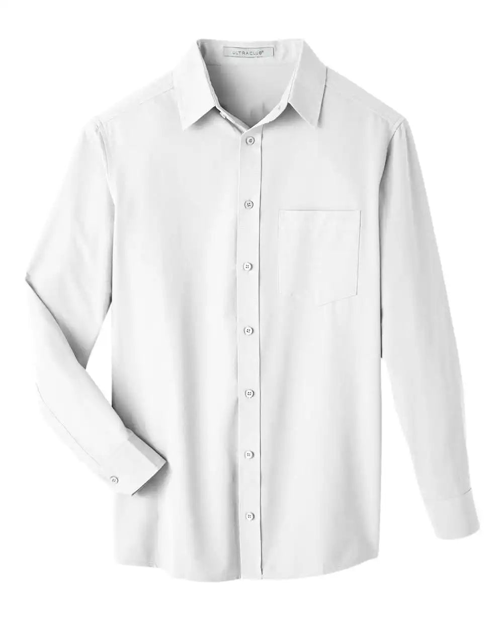 Ultraclub Uc500 Men’s Bradley Performance Woven Shirt - White - s