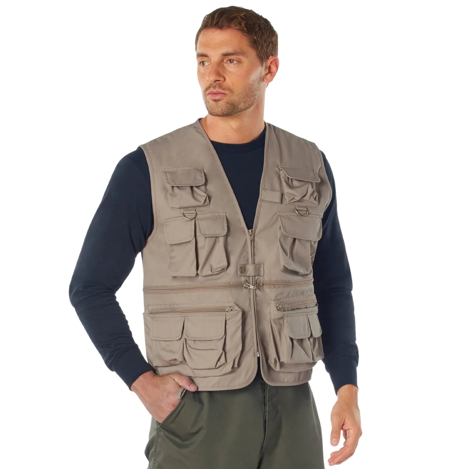 Uncle Milty Travel Vest - Khaki / s