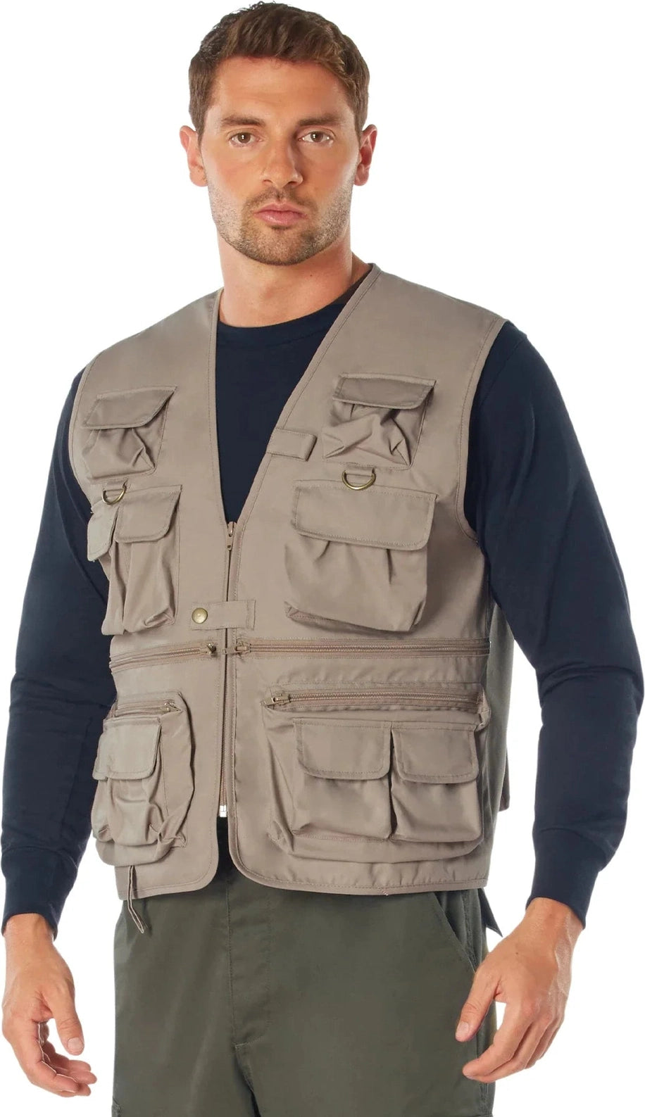 Uncle Milty Travel Vest - Khaki / s