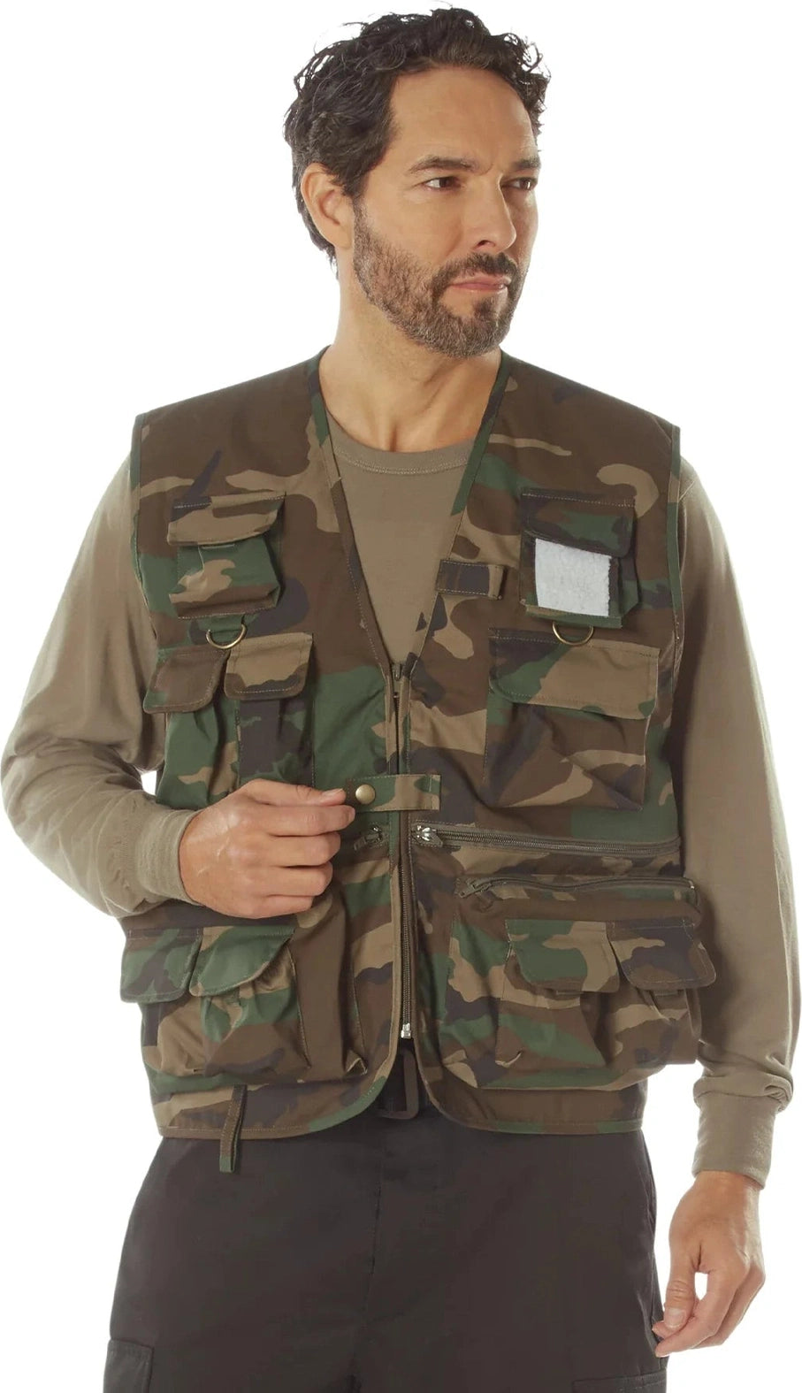 Uncle Milty Travel Vest - Woodland Camo / s