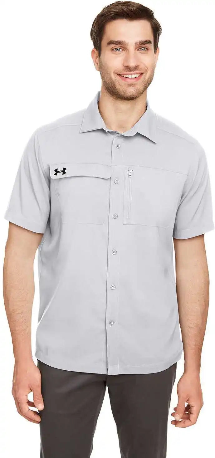 Under Armour 1351360 Men’s Motivate Coach Woven Shirt - Halo Gray Stealth