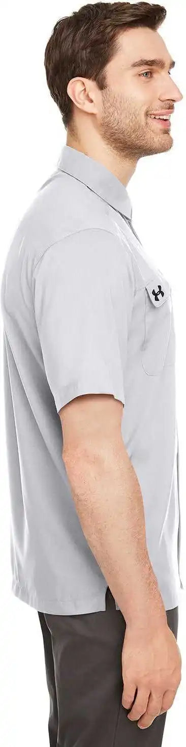 Under Armour 1351360 Men’s Motivate Coach Woven Shirt - Halo Gray Stealth
