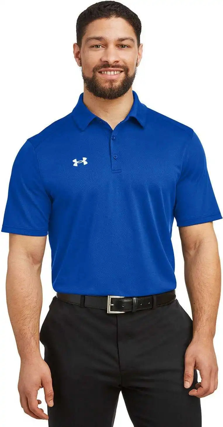 Under Armour 1370399 Men’s Tech Polo Royal White