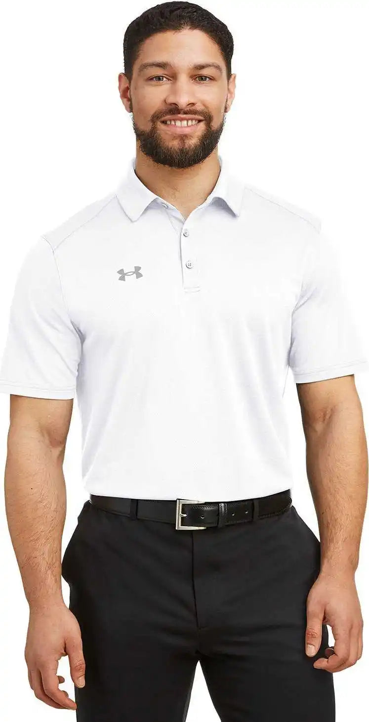 Under Armour 1370399 Men’s Tech Polo White Mod Gray