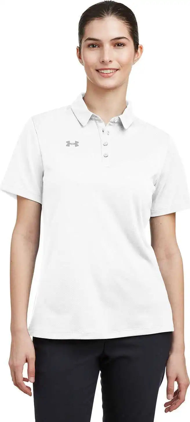 Under Armour 1370431 Ladies’ Tech Polo Wht