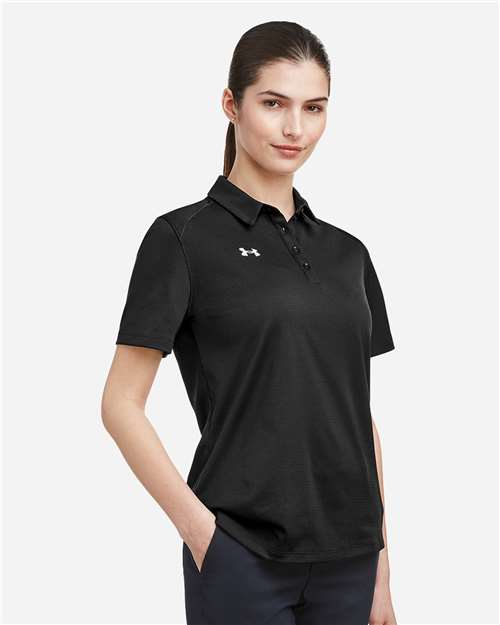 Under Armour 1370431 Women’s Tech Polo - Black White