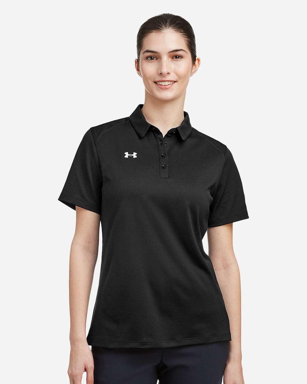 Under Armour 1370431 Women’s Tech Polo - Black White
