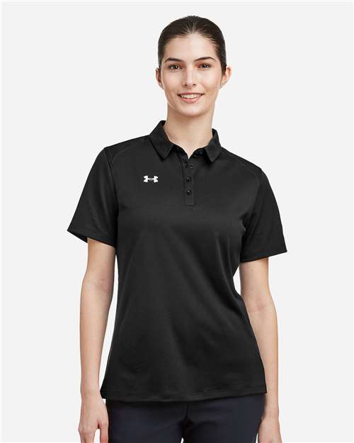 Under Armour 1370431 Women’s Tech Polo - Black White