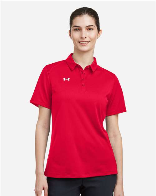 Under Armour 1370431 Women’s Tech™ Polo - Red White
