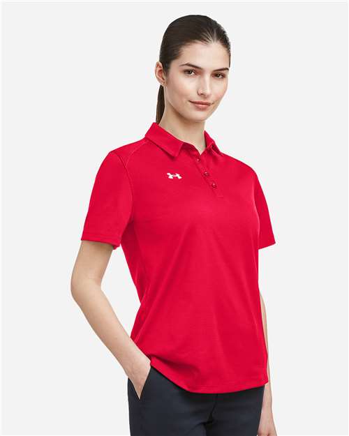Under Armour 1370431 Women’s Tech™ Polo - Red White